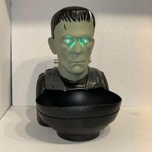 Universal Monsters Frankenstein Animated Halloween Candy Bowl‎ Works Gemmy